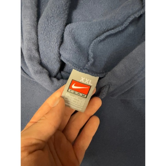 Nike Navy Blue Essential Swoosh Logo Hoodie‎ Men's XXLarge - Picture 5 of 5